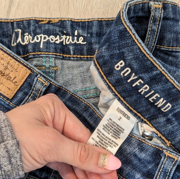 Aeropostale Boyfriend Roll Cuff Shorts - Picture 3 of 3